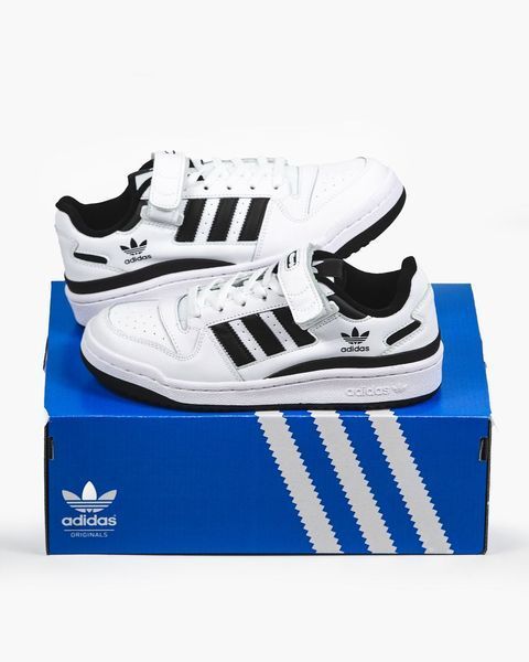 Кросівки Adidas Forum Black/White 0630 фото