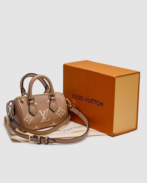 Сумкa Louis Vuitton Speedy Nano Monogram Empreinte 99407 фото