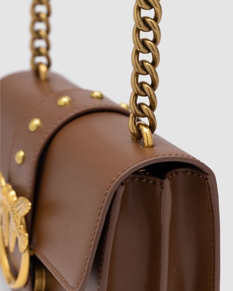 Pinko Mini Love Bag One Simply Brown/Gold
