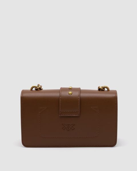 Pinko Mini Love Bag One Simply Brown/Gold