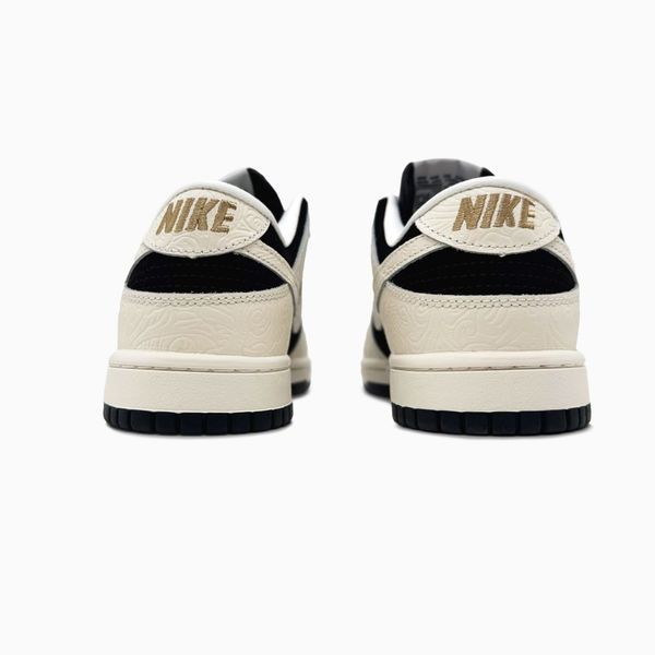 Nike SB Dunk Low Embossed Black Sail 0873 фото