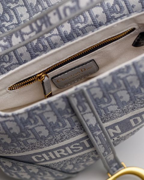 Сумкa Dior Saddle Bag with Strap Grey Dior Oblique Jacquard 99458 фото