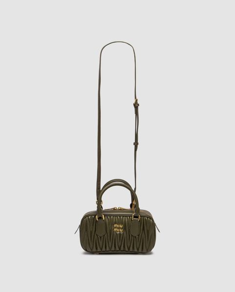 Сумка Miu Miu Arcadie Matelass&eacute; Nappa Leather Bag Green 991013 фото