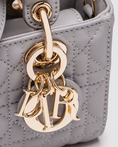 Сумка Dior Lady D-Joy Micro Bag Grey 99921 фото