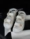 Chanel CC Velcro Sandals White Chnl01 фото 3