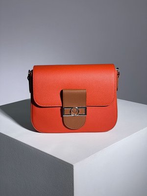 Сумкa Valentino Bag Orange/Brown 25005 фото