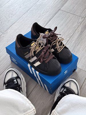 Adidas Superstar Custom Laces Black 8951 фото