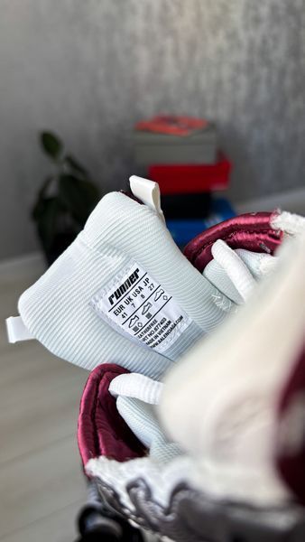 Balenciaga Runner Burgundy Grey BL012 фото