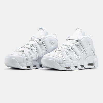 Кросівки Nike Air More Uptempo "Triple White" 11378 фото