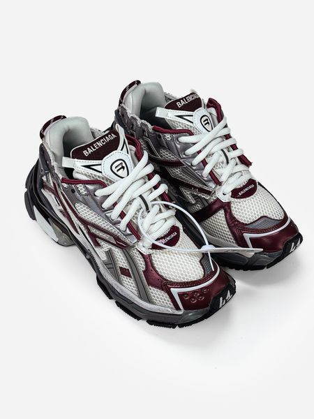 Balenciaga Runner Burgundy Grey BL012 фото