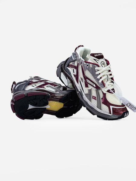 Balenciaga Runner Burgundy Grey BL012 фото