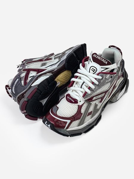 Balenciaga Runner Burgundy Grey BL012 фото