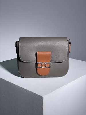 Сумкa Valentino Bag Grey/Brown 25003 фото