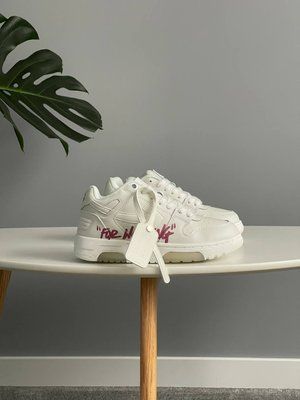 Off White For Walking White Pink Logo 1894 фото