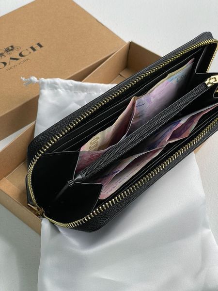 Гаманець Coach Wallet Dark Brown/Black 88116 фото