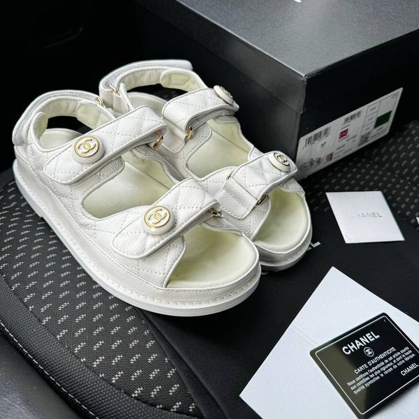 Chanel Sandals White CH154 фото