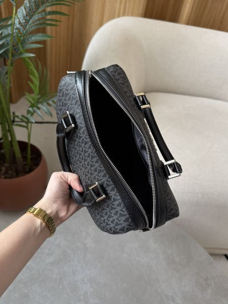 Michael Kors Hayes Duffle Crossbody Bag Grey