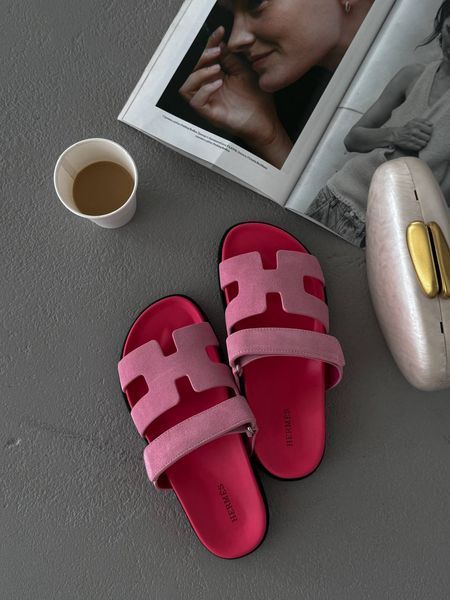 Hermes Chyrpe Ch&egrave;vre Velours Pink ALL21213 фото