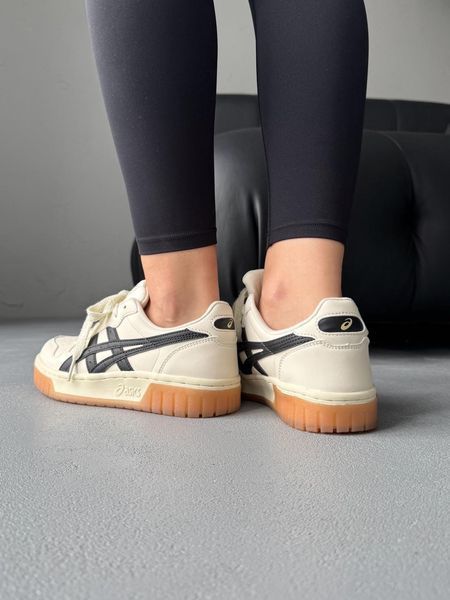 Кросівки Asics Court MZ Beige/Black 0234 фото