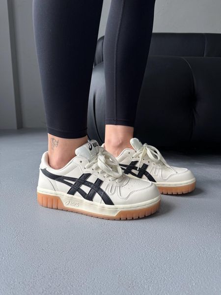 Кросівки Asics Court MZ Beige/Black 0234 фото