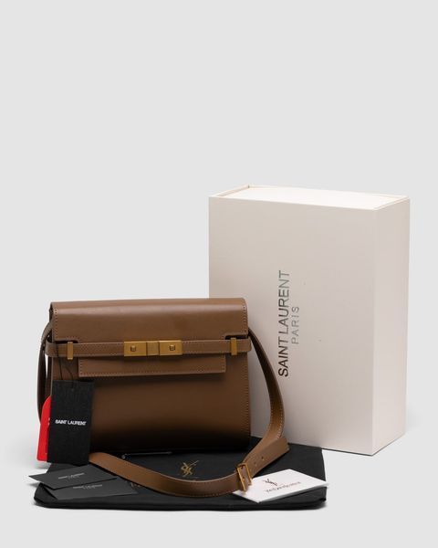 Сумкa Saint Laurent Manhattan Medium Leather Shoulder 99571 фото