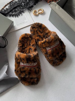 Balenciaga Slippers Leopard bl001 фото