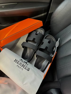 Hermes Slippers Total Black H09 фото