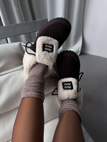 Miu Miu Boots Chocolate M001 фото