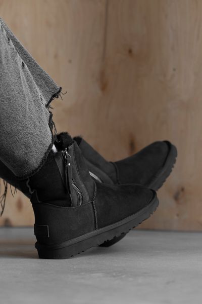 UGG ZIP MINI BLACK 2 ZIP 1098 фото