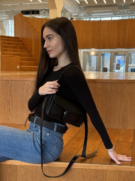 Coach Tabby Shoulder Bag 26 Black/Black 99706 фото