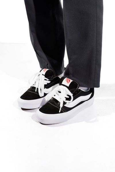 Vans Knu Skool Platform Black/White 0024 фото
