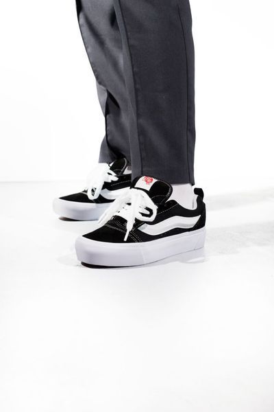 Vans Knu Skool Platform Black/White 0024 фото