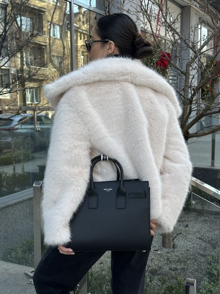 Saint Laurent Sac De Jour Nano in Graied Leather Black 99647 фото