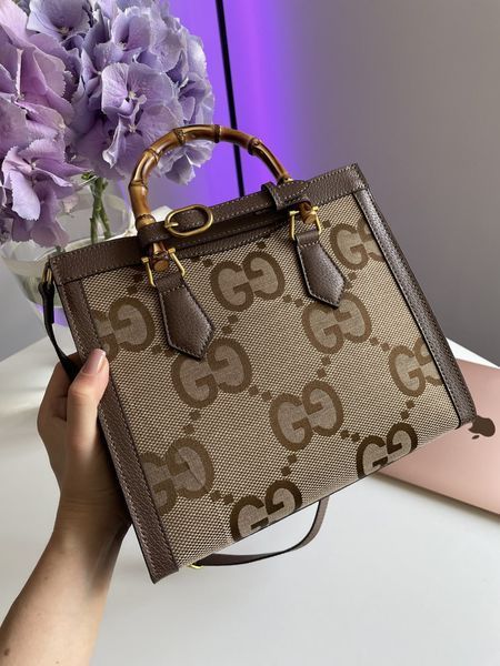Сумкa Gucci Diana Jumbo GG Medium 99157 фото