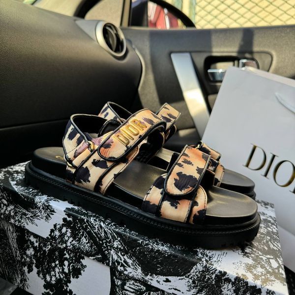 Dior Sandals &ldquo;Leopard Black&rdquo; D143 фото