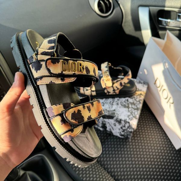 Dior Sandals &ldquo;Leopard Black&rdquo; D143 фото