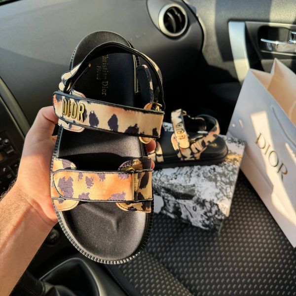 Dior Sandals &ldquo;Leopard Black&rdquo; D143 фото