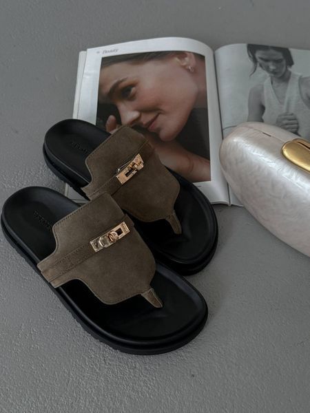 Empire sandal Hermes Army Green H19 фото