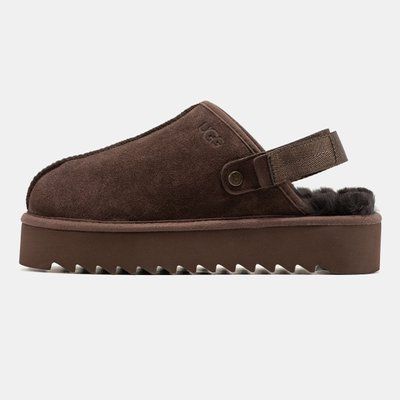 UGG Lanah Clog Chocolate Platform 1713 фото