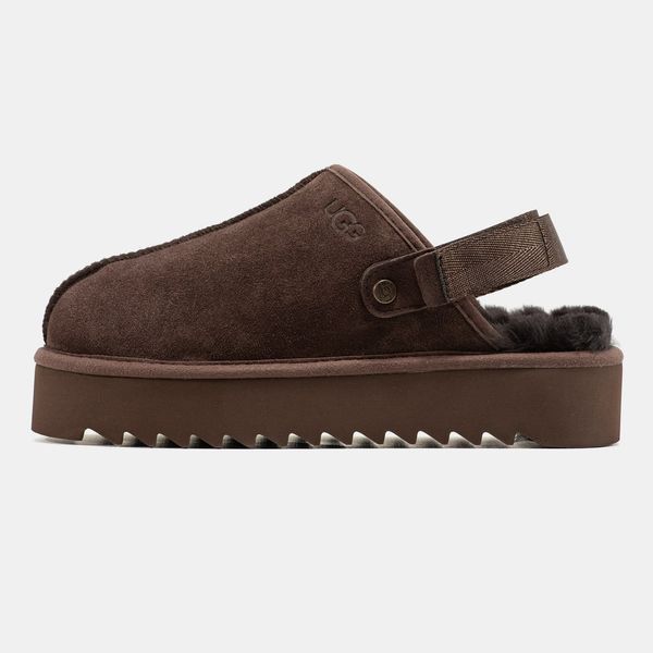UGG Lanah Clog Chocolate Platform 1713 фото