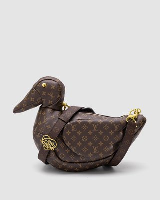 Louis Vuitton x Nigo Duck Bag Monogram Brown in Leather with Gold-tone 99632 фото