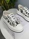 Dior B23 Platform White Black Logo 2067 фото 2