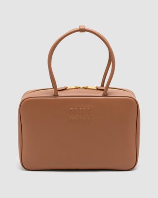 Miu Miu Brown Leather Beau Top-Handle Bag 99585 фото