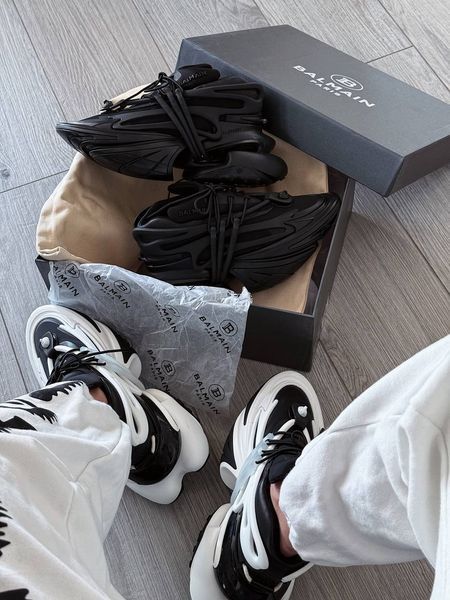 Кросівки Balmain Unicorn Low-Top Black 03455 фото