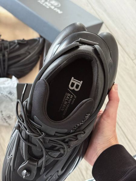Кросівки Balmain Unicorn Low-Top Black 03455 фото