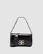 Balenciaga Small Bb Flap Leather Bag Black/Silver