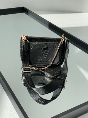 Сумкa Louis Vuitton Pochete Multi Black 01067 фото