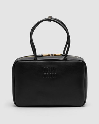 Miu Miu Black Leather Beau Top-Handle Bag 99587 фото