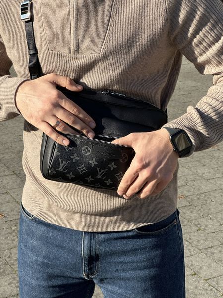 Louis Vuitton Eclipse Outdoor Messenger Monogram Taiga Black 77188 фото