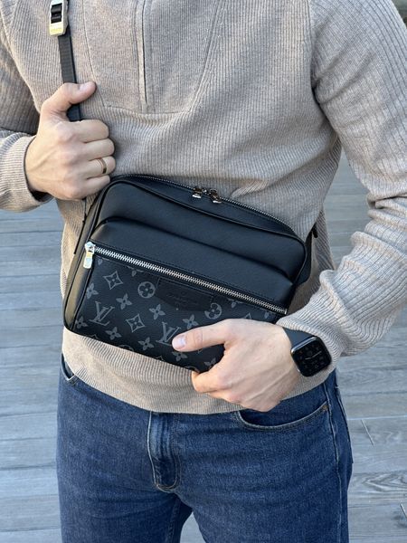 Louis Vuitton Eclipse Outdoor Messenger Monogram Taiga Black 77188 фото